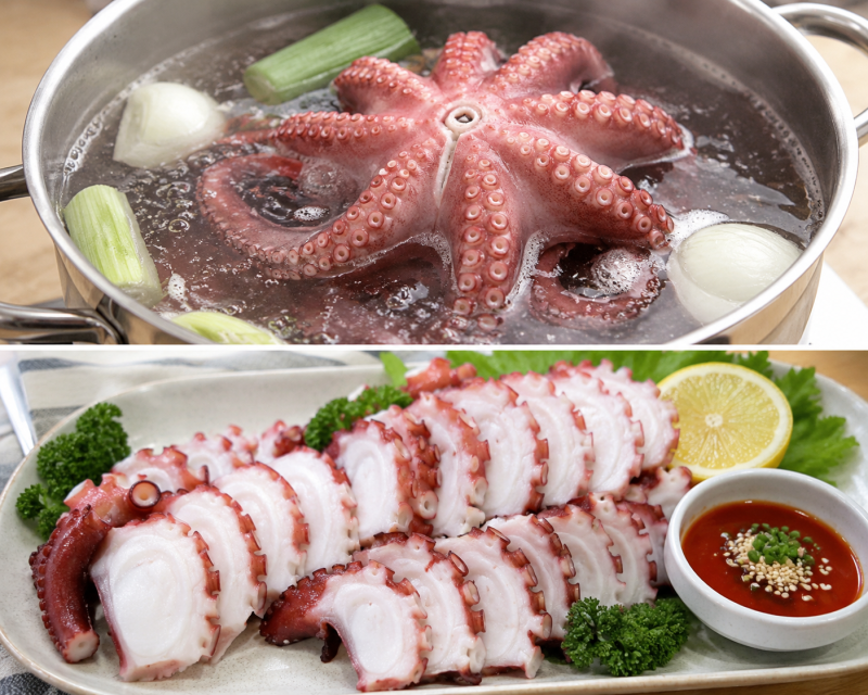 문어 삶는 법, 질기지 않고 부드러운 숙회 만드는 황금비법