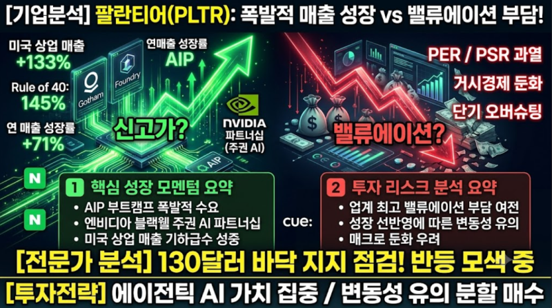 [ 팔란티어(Palantir) 기업 분석 및 주가 전망 리포트 ]