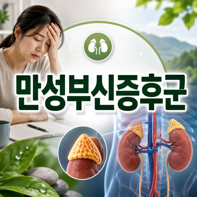 만성부신증후군 증상 7가지, 부신피로와 부신기능저하증 차이