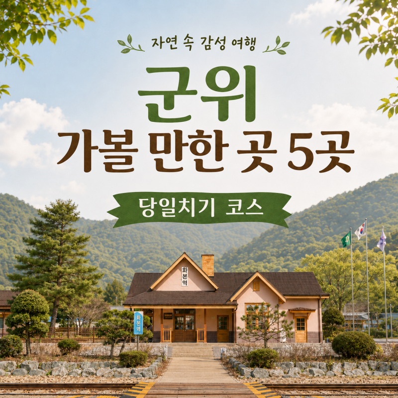 Top 5 Must-Visit Places in Gunwi: Samgukyusa Theme Park, Little Forest, and Hwabon Station Day Trip Course