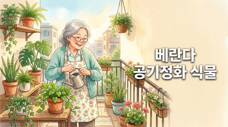 아파트 베란다에서 키우기 쉽고 공기 정화 효과 좋은 반려 식물 BEST3 추천