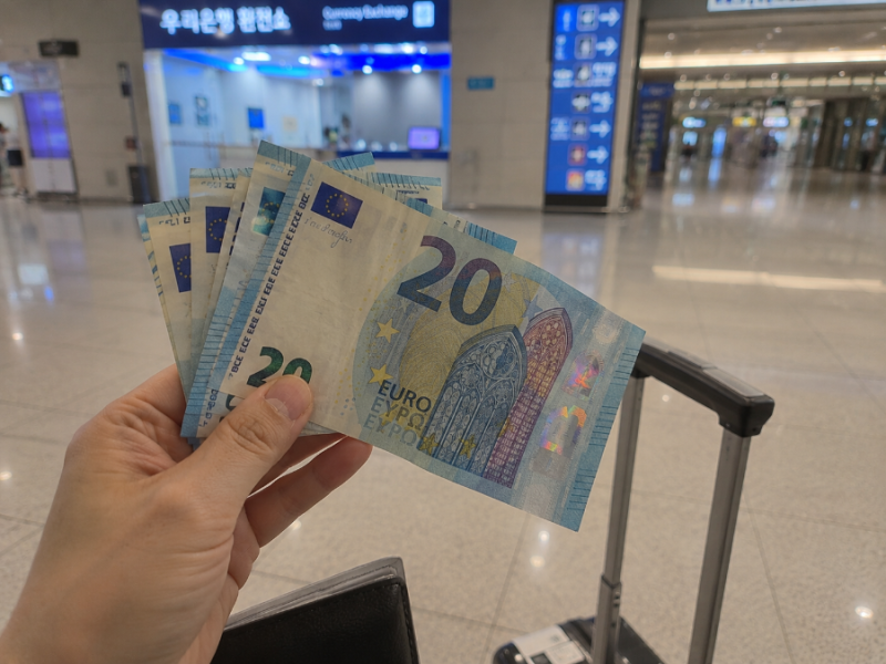인천공항 우리은행 24시간 환전소 위치ㅣ 1터미널 2터미널 환전소 정리