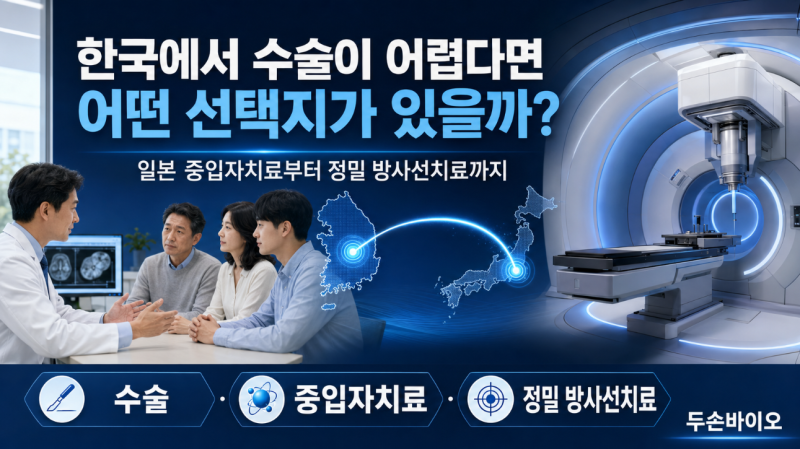 한국에서 수술이 어렵다면 어떤 선택지가 있을까? 일본 중입자치료부터 정밀 방사선치료까....