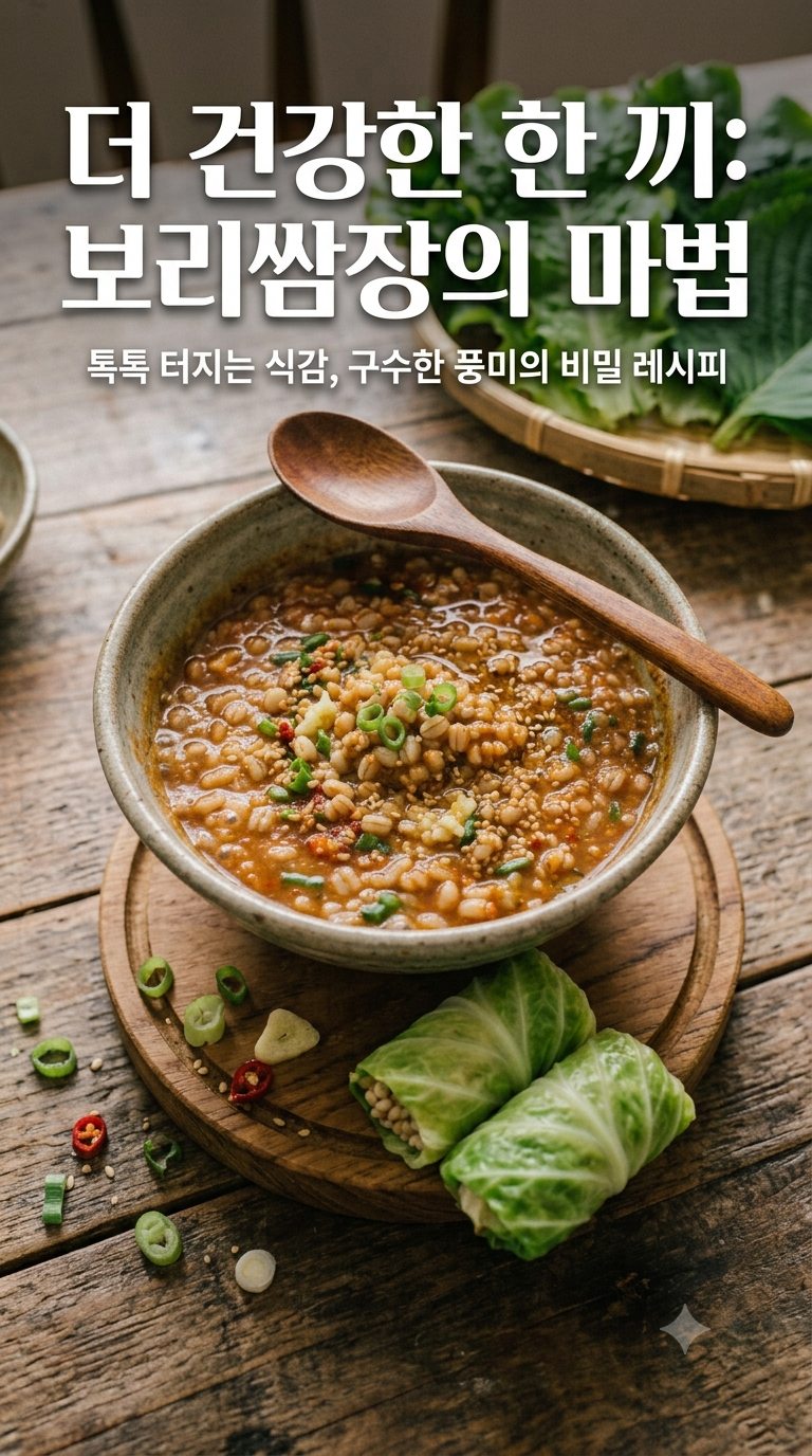 짜지 않고 구수한 보리쌈장 황금레시피 (feat. 다이어트 쌈장)