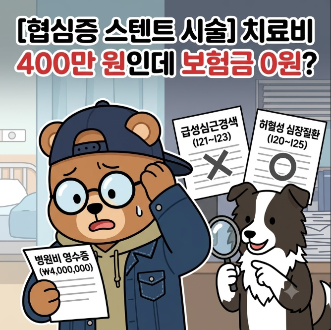 [협심증 스텐트 시술] "치료비 400만 원 나오는데 보험금 안 나온다고?" 허혈성 진단비 보상 팩....