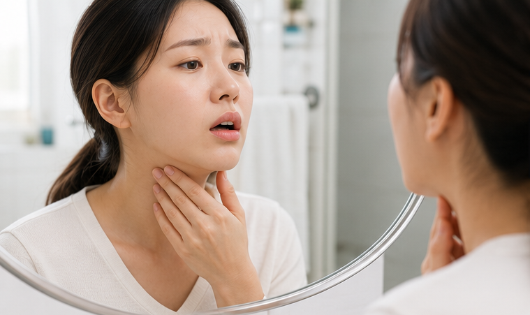 음식 삼킬 때 목구멍 이물감 편도결석 역류성 후두염 차이와 병원 진료 가이드
