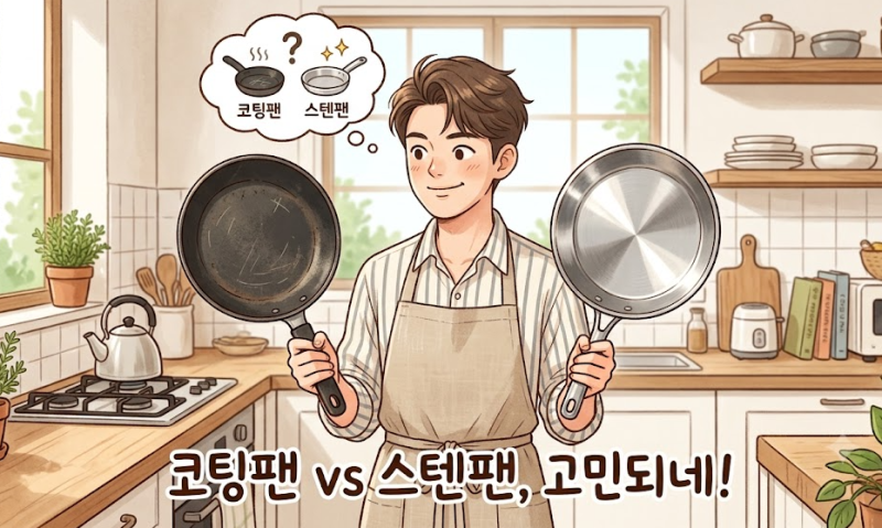 스텐팬 첫 세척과 연마제 제거 방법! 절대 안 붙는 예열 꿀팁까지