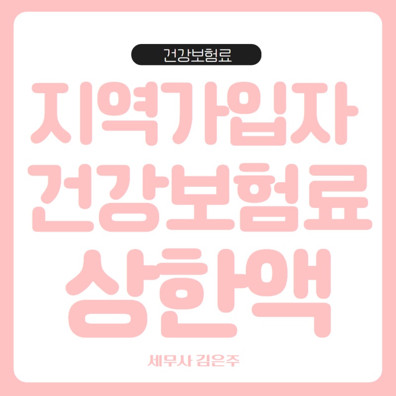 지역가입자 건강보험료 상한액