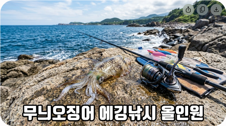 무늬오징어 제철 특징과 에깅 낚시 포인트 총정리