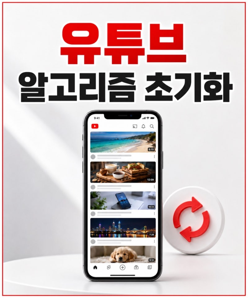 유튜브 알고리즘 초기화 방법, 이상한 추천 영상 다시 맞추는 순서