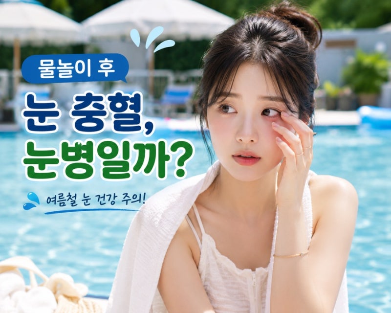 물놀이 후 눈 충혈 눈곱 아폴로 눈병일까? 여름철 눈병 증상과 예방법