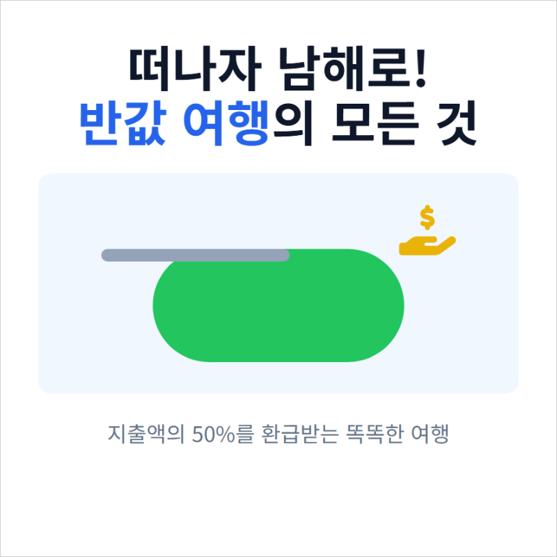 남해 반값여행 신청과 필수 관광 코스