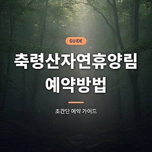 축령산자연휴양림 예약방법 | 물놀이 | 숲속의집 |  숲나들e로 손쉽게 성공하기