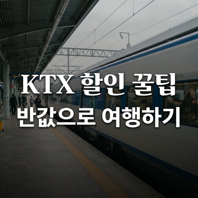 KTX 할인 혜택 총정리! 임산부 다자녀 청년 50% 저렴하게 예매하는 법
