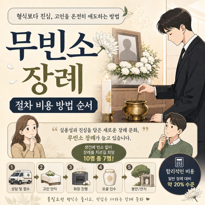 무빈소 장례 절차 비용 방법 순서