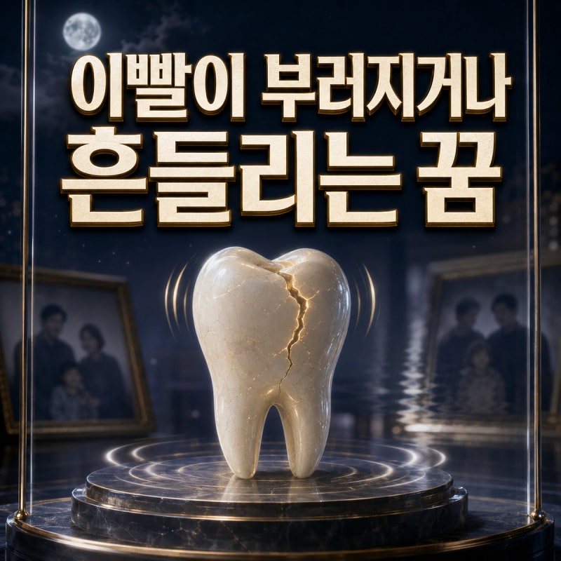 이빨이 부러지거나 흔들리는 꿈｜불안·가족·자신감의 의미