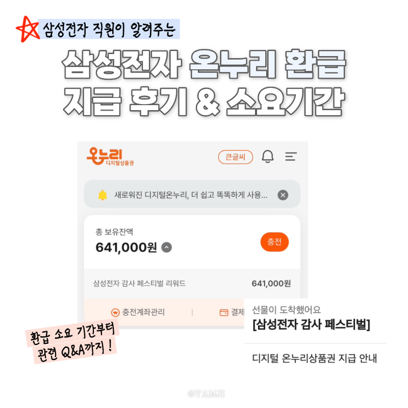 삼성전자 온누리 환급 언제? | 지급 후기 지급 검토중에서 검토완료, 소요기간 지급일 확인 ....
