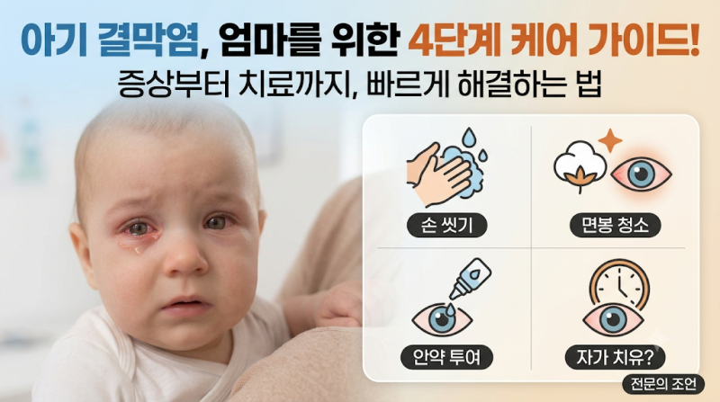 아기 결막염 처음이라면? 전염부터 어린이집 등원까지 꼭 확인하세요