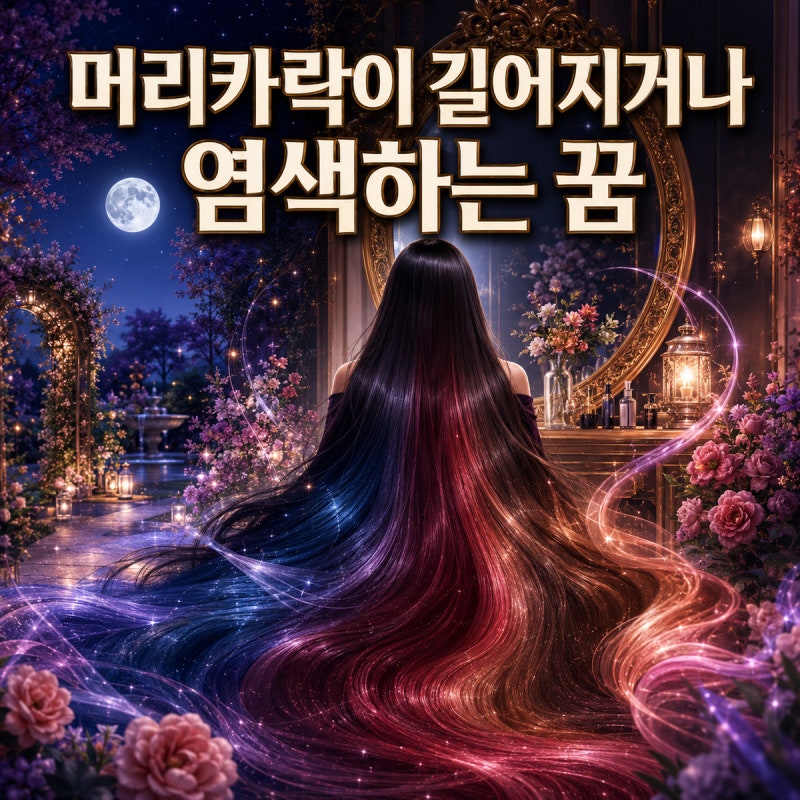 머리카락이 길어지거나 염색하는 꿈의 해몽