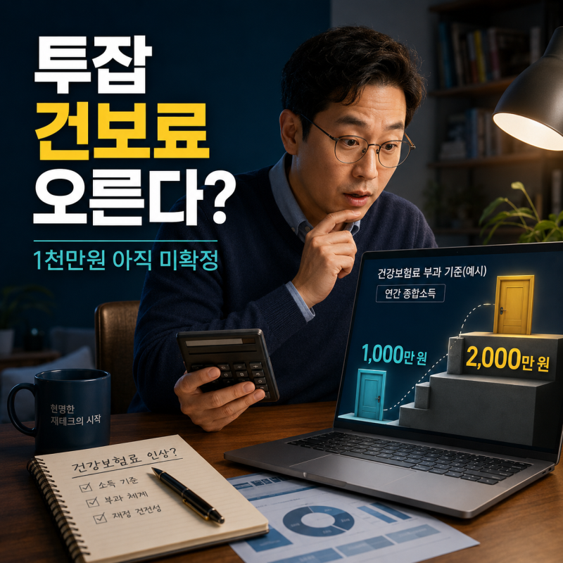 투잡 건보료 정말 오를까? 월급 외 소득 1000만원·임대·배당소득 사례별 계산
