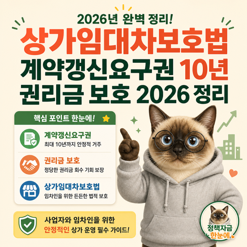 상가임대차보호법 계약갱신요구권 10년 권리금 보호 2026 정리