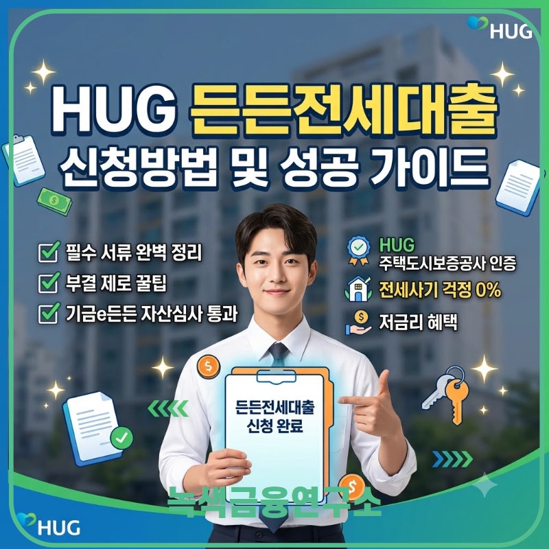 HUG 든든전세대출 신청 및 부결 피하는 서류 준비 팁
