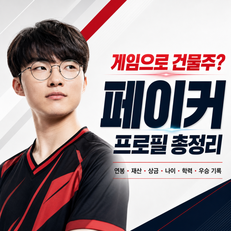“게임으로 건물주까지 됐다고?” 페이커 연봉·재산·상금·나이·학력·우승 성적 프로필 총....