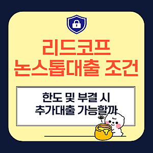 리드코프 논스톱대출 조건, 한도 및 부결 시 추가대출 가능할까