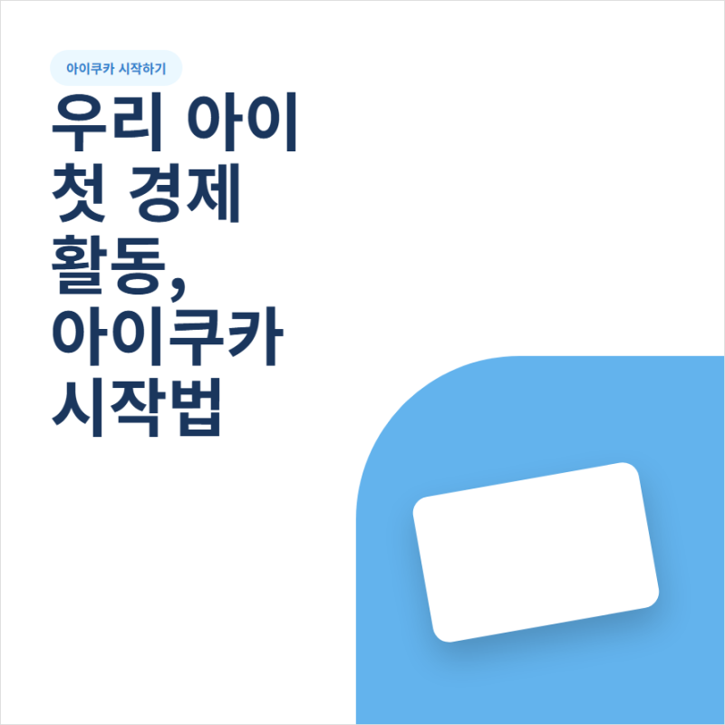 아이쿠카 카드 신청과 교통카드 등록 절차 디자인 조회