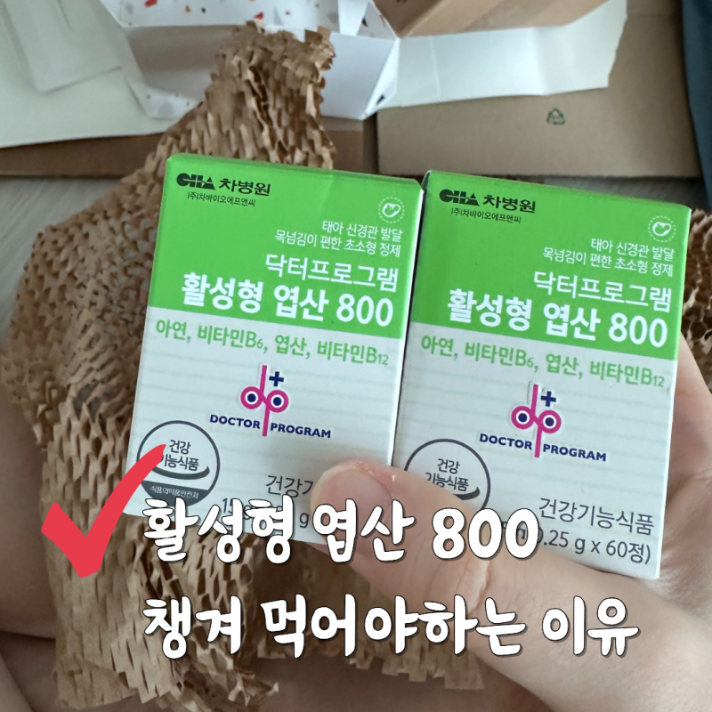 활성엽산 800 임신 준비하면서 꼭 챙겨먹어야하는 이유와제품 추천(나의 경험담 - 신경관결손....