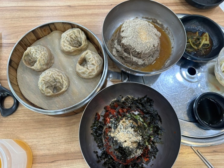 더운 여름 시원한 냉면 막국수에 수제메밀만두까지 <b>강릉</b>교동맛집 ....