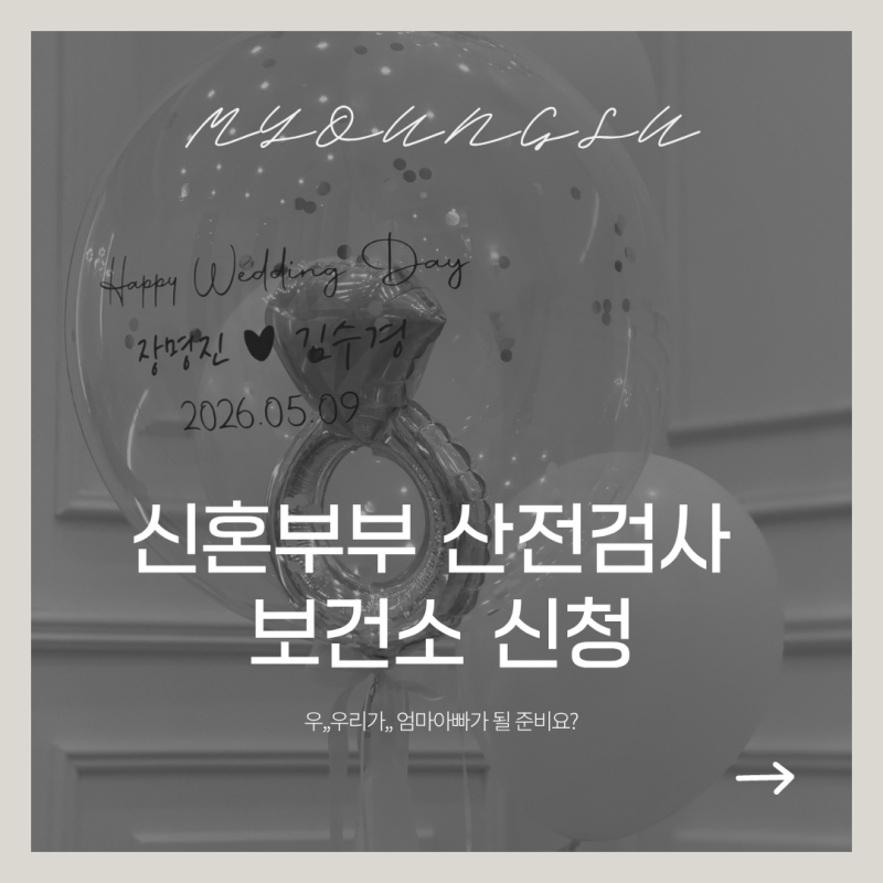 신혼부부 산전검사 e보건소 신청 방법 진행 결과