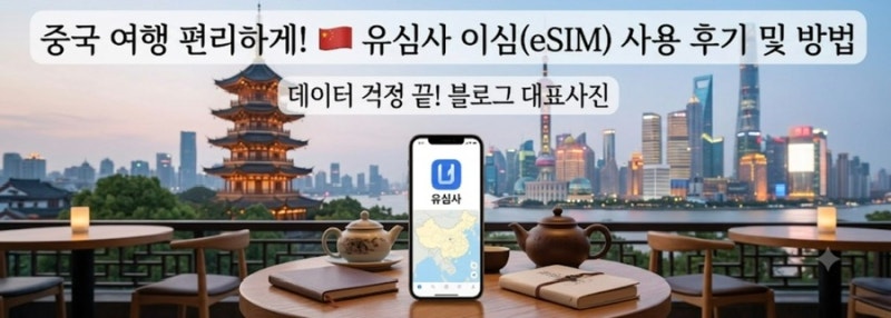 [중국여행준비] 중국 여행 필수품! 잘 터지는 유심사 eSIM 구매 및 설치방법 완벽 정리!!