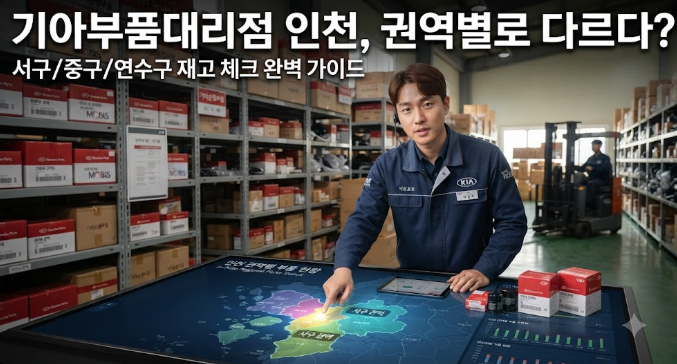 기아부품대리점 인천, 권역별로 다르다?