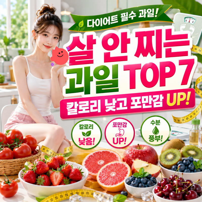 살 안찌는 과일 TOP 7, 다이어트에 좋은 과일과 칼로리까지 총정리