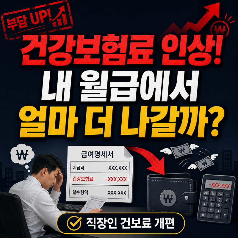 7월 건강보험료 인상? 내 월급에서 얼마 더 나갈까｜직장인 건보료 개편 총정리