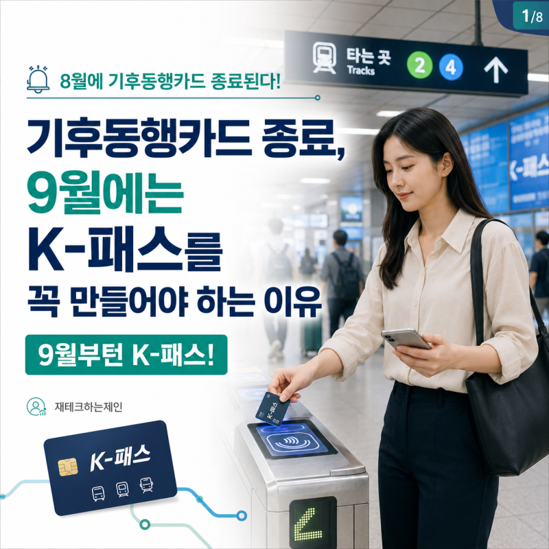기후동행카드 종료, 9월에는 K패스를 꼭 만들어야 하는 이유