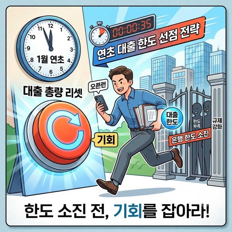 은행 한도 소진되기 전 대출 총량 리셋 기회 잡는 법