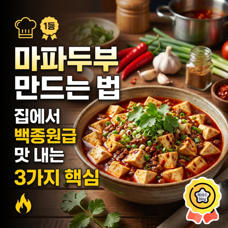 마파두부 만드는 법/ 집에서 백종원급 맛 내는 3가지 핵심 팁