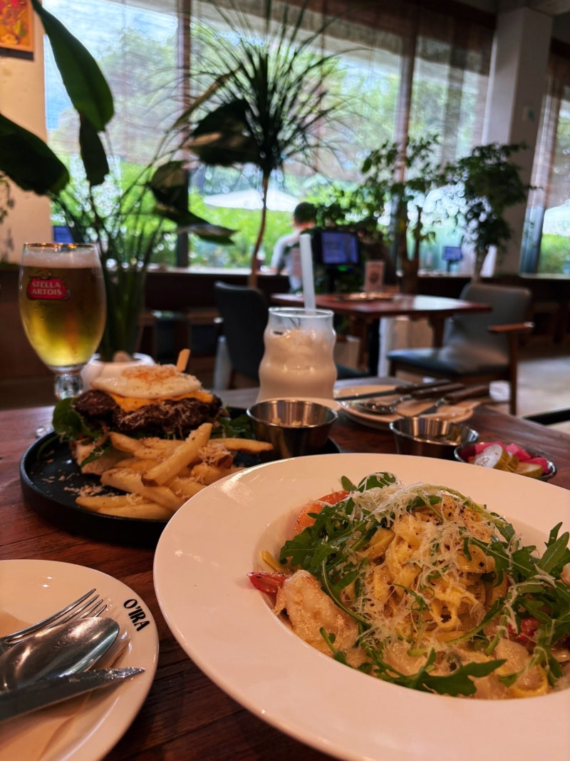 부산 해운대 애견동반가능한 분위기좋은 브런치카페 파스타맛집 오이라