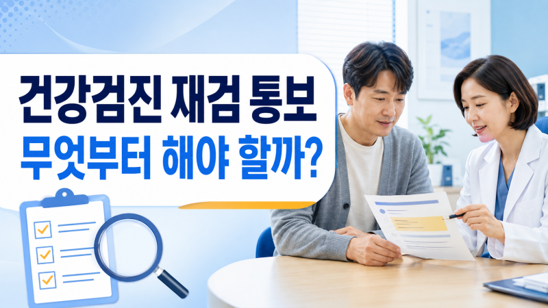 건강검진 재검 통보를 받았을 때 해야 할 일｜결과별 진료과 총정리