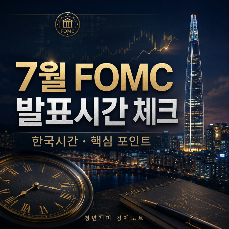 7월 <b>FOMC</b> 발표시간 한국시간, 금리 결과 확인 순서