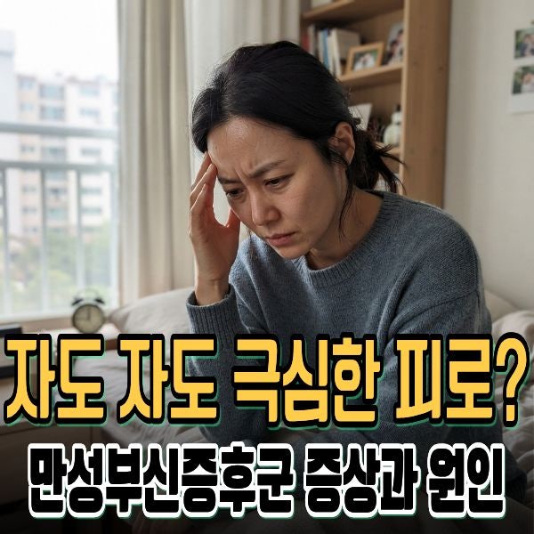 자도 자도 극심한 피로? 만성부신증후군 증상과 원인