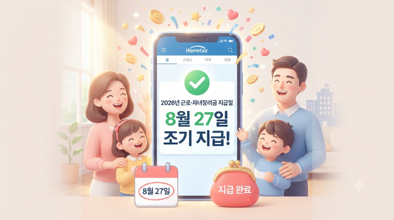2026년 근로자녀장려금 지급일, 도대체 언제부터인가?