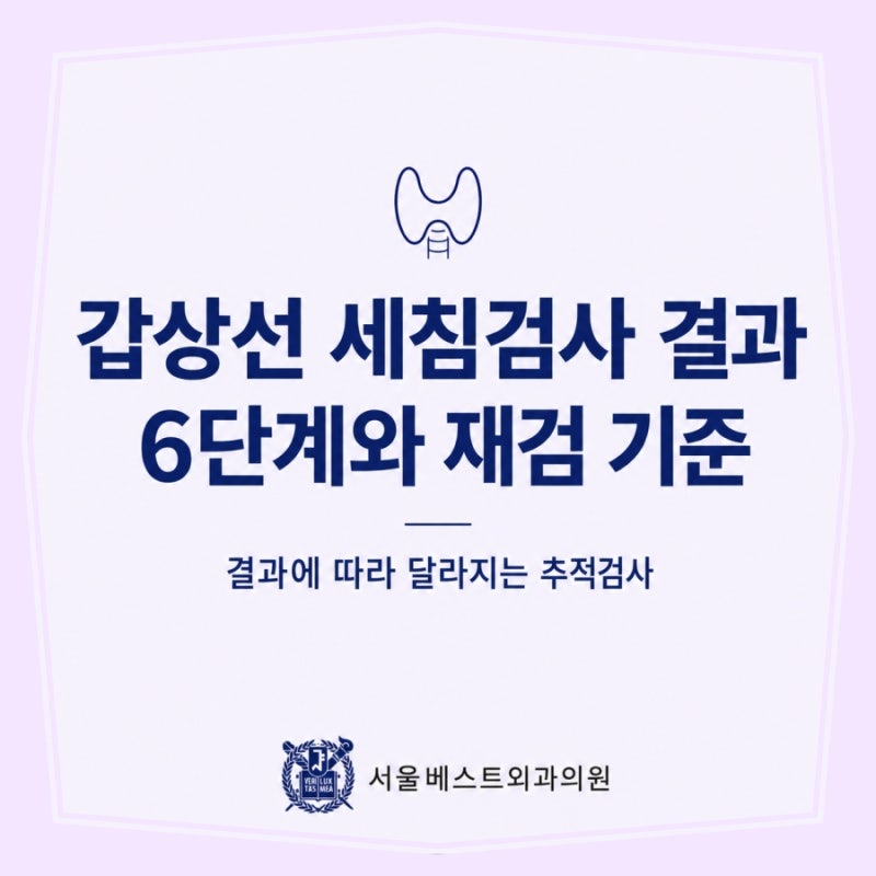 갑상선 세침검사 결과 단계와 재검이 필요한 경우