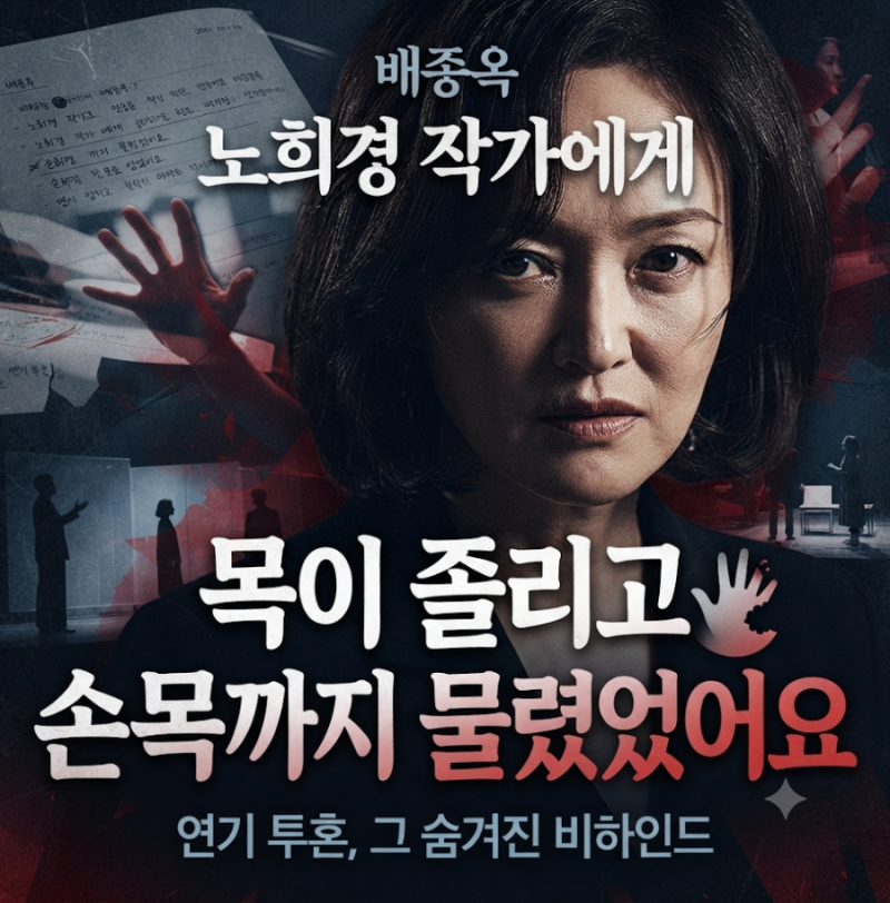 배종옥 "노희경 작가에게 목이 졸리고 손목까지 물렸었어요"