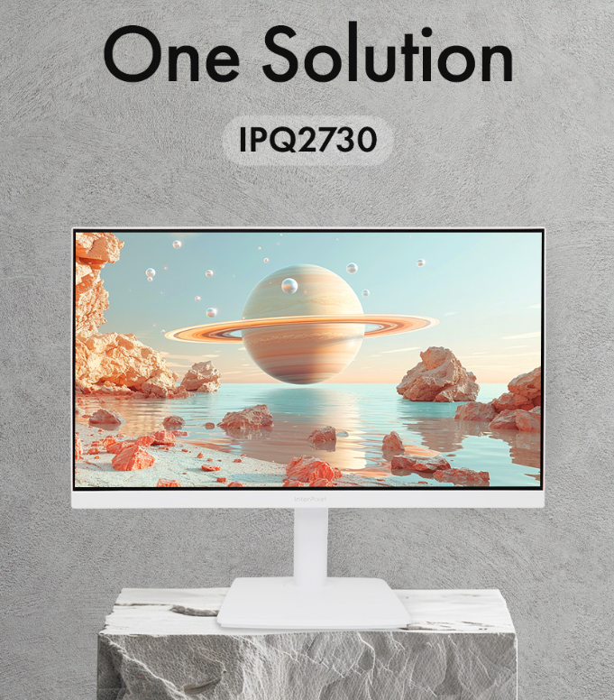 27인치 QHD 화이트 모니터, 120Hz·USB-C·KVM까지? 인터픽셀 IPQ2730