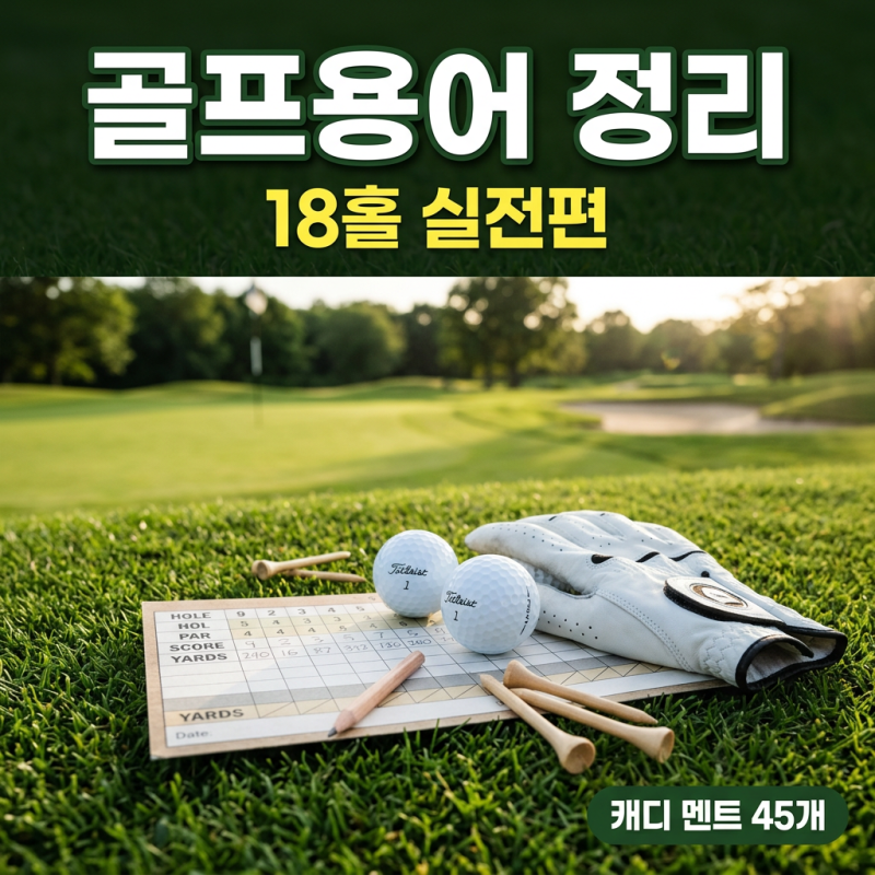 골프용어 정리 18홀 실전편, 캐디 멘트까지 쉽게