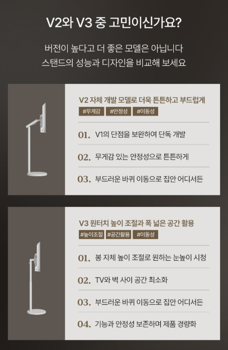 [한베부부 추천] 신혼 부부 작은집에서 티비 놓는 위치 고민 끝! 공간 차지하지 않는 티비 '삼....