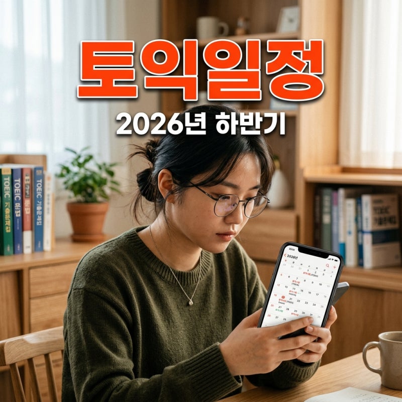 토익시험일정 2026년 하반기 남은 회차 및 접수 기간 총정리